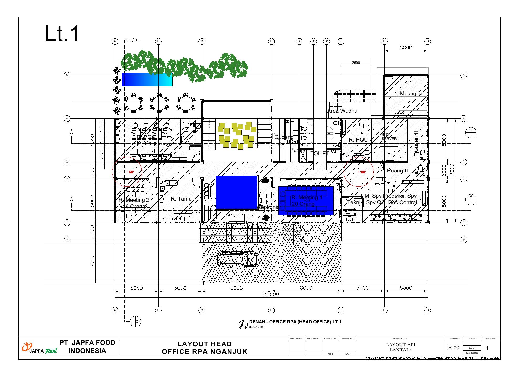 Layout Access Point Head Office RPA
